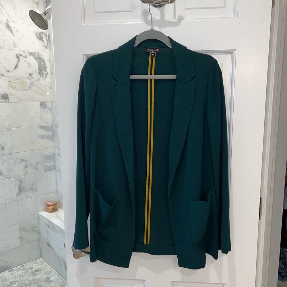 Topshop green blazer